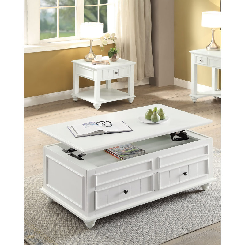 Rosecliff Heights Sara End Table with Storage Reviews Wayfair